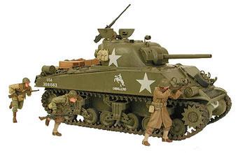 M4A3 Sherman 75mm Tank -- Plastic Model Military Vehicle Kit -- 1/35 Scale -- #35250