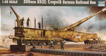 German Railway Gun K5(E) Leopold -- Plastic Model Military Weapon -- 1/35 Scale -- #00207